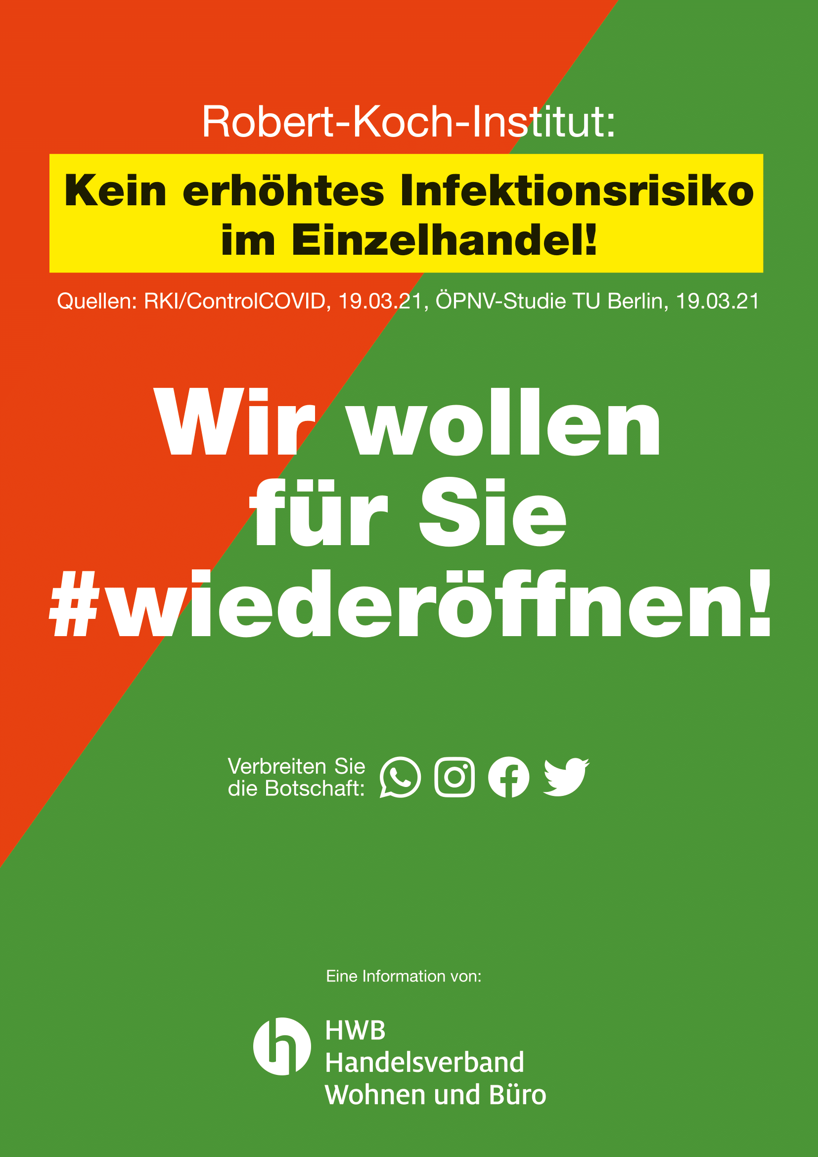 Wir wollen für Sie #wiedereröffnen
